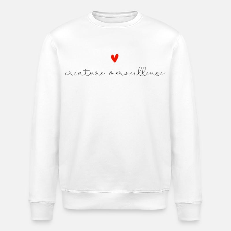Wunderbares Geschöpf - Stanley/Stella Unisex Bio-Sweatshirt ROLLER - Weiß