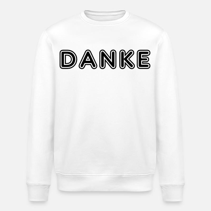 Danke - Stanley/Stella Unisex Bio-Sweatshirt ROLLER - Weiß
