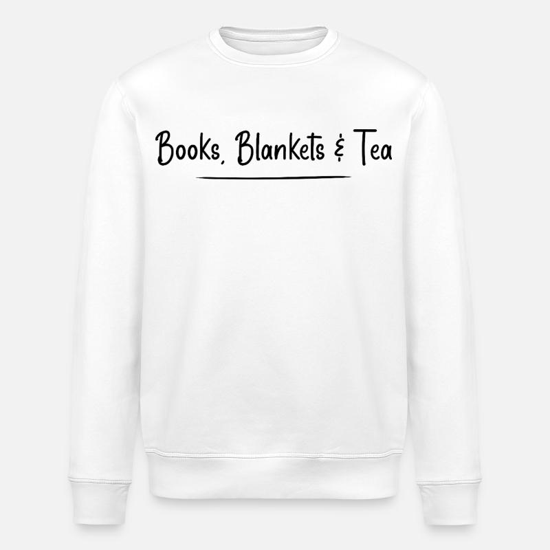 books, blankets and tea - Sweat bio ROLLER Stanley/Stella Unisexe - blanc