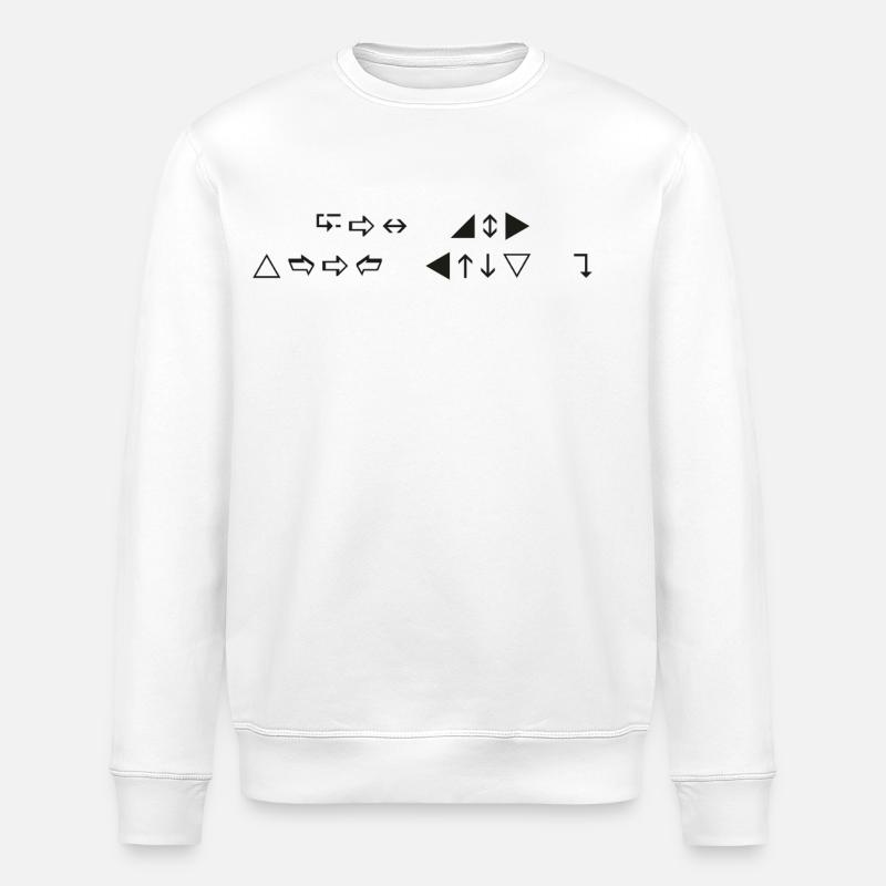 Können Sie das lesen? - Stanley/Stella Unisex Bio-Sweatshirt ROLLER - Weiß