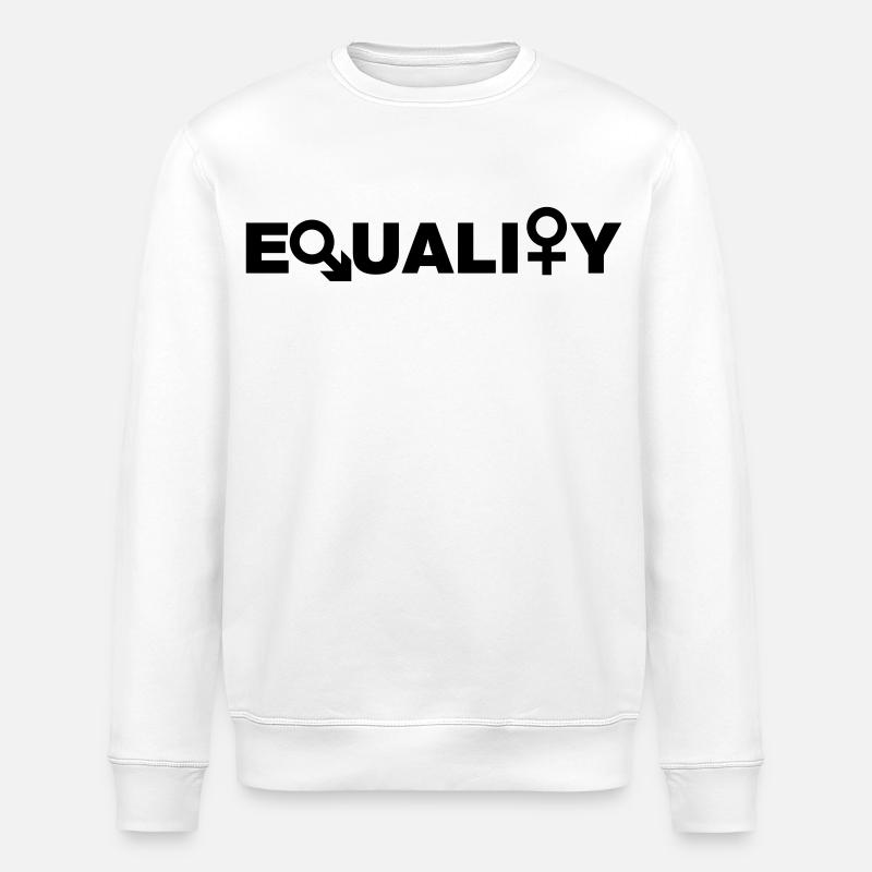 Gleichheit # - Stanley/Stella Unisex Bio-Sweatshirt ROLLER - Weiß