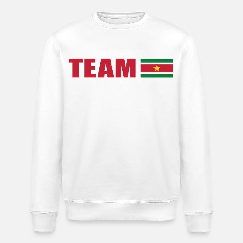 Support-Team Surinam - Stanley/Stella Unisex Bio-Sweatshirt ROLLER - Weiß