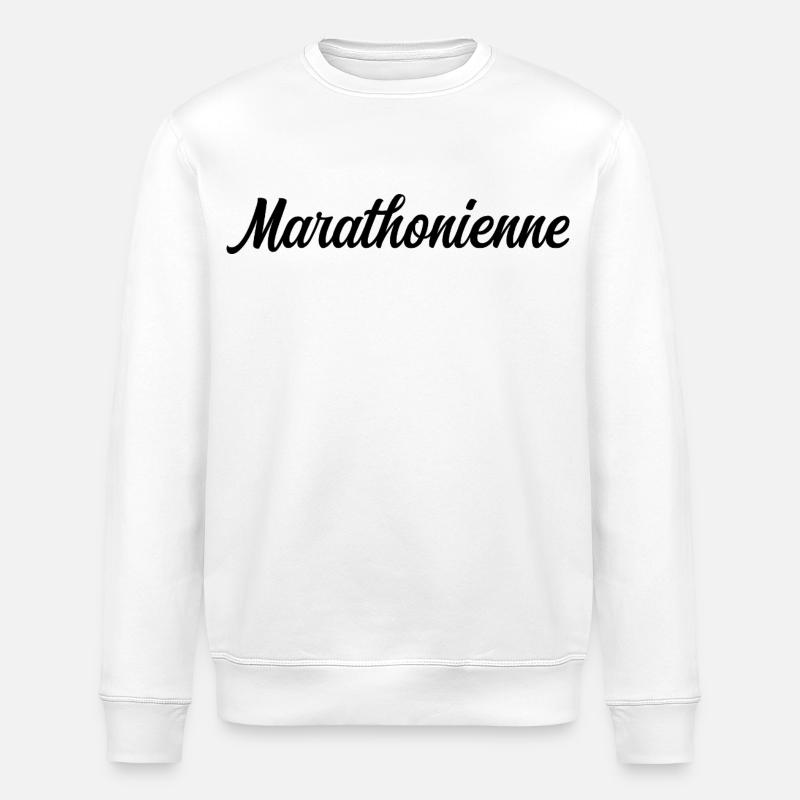Marathonienne - Sweat bio ROLLER Stanley/Stella Unisexe - blanc