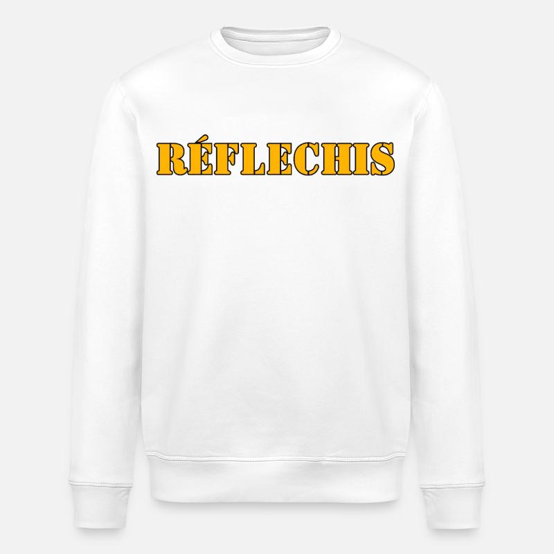 RÉFLECHIS - Sweat bio ROLLER Stanley/Stella Unisexe - blanc