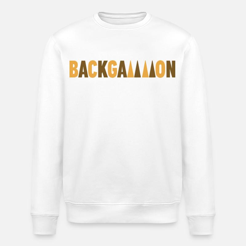 Backgammon - Stanley/Stella Unisex Bio-Sweatshirt ROLLER - Weiß