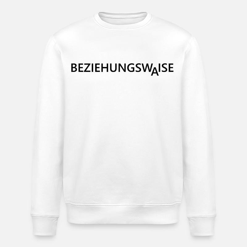 Beziehungswaise Single Sprueche - Stanley/Stella Unisex Bio-Sweatshirt ROLLER - Weiß
