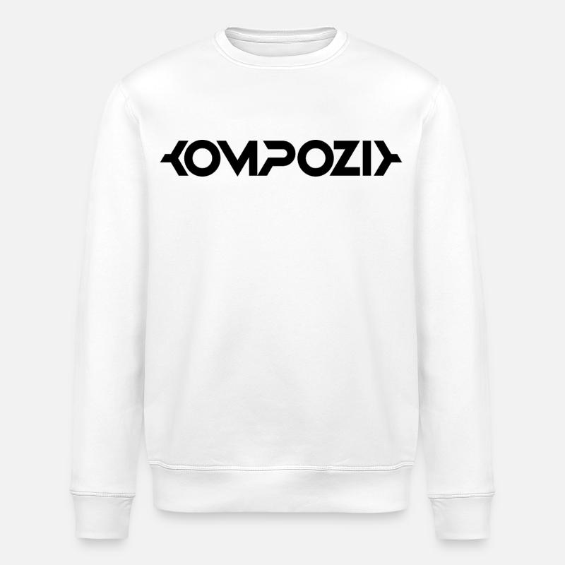 Kompozit_black - Stanley/Stella ROLLER Unisex Organic Sweatshirt - white
