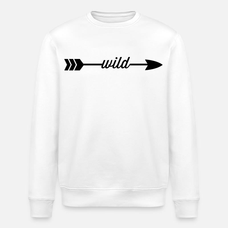 Wild - Stanley/Stella ROLLER Unisex Organic Sweatshirt - white