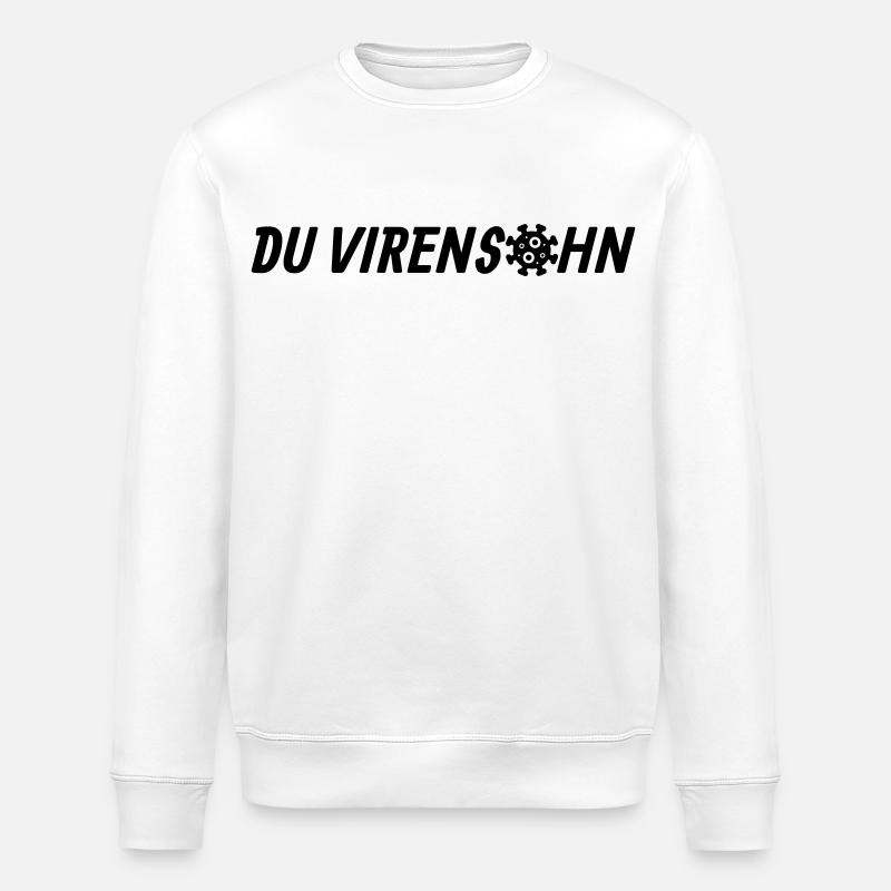 Du Virensohn - Stanley/Stella Unisex Bio-Sweatshirt ROLLER - Weiß