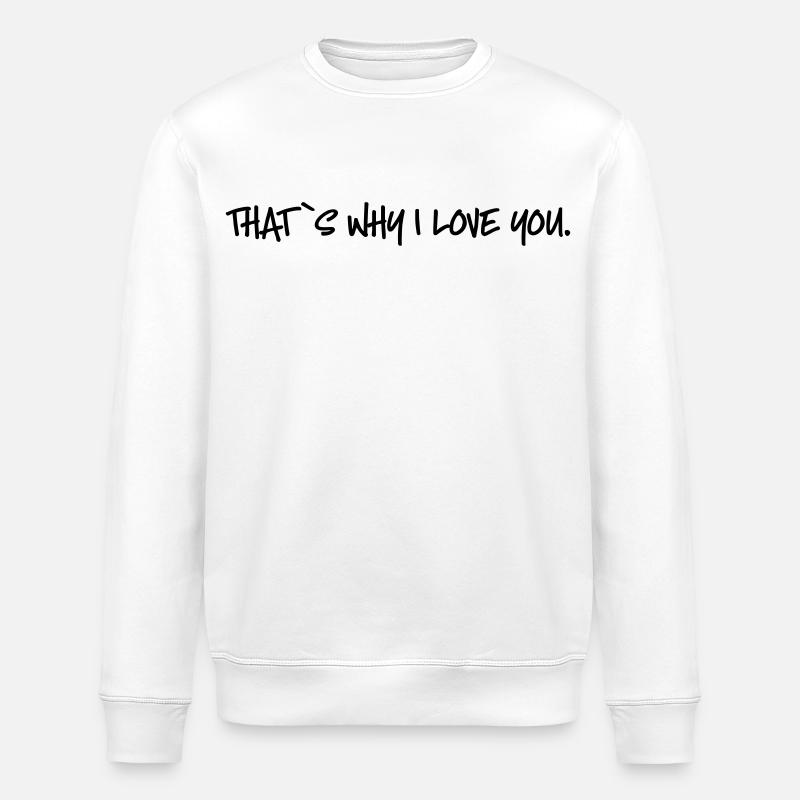 love - Stanley/Stella ROLLER Unisex Organic Sweatshirt - white