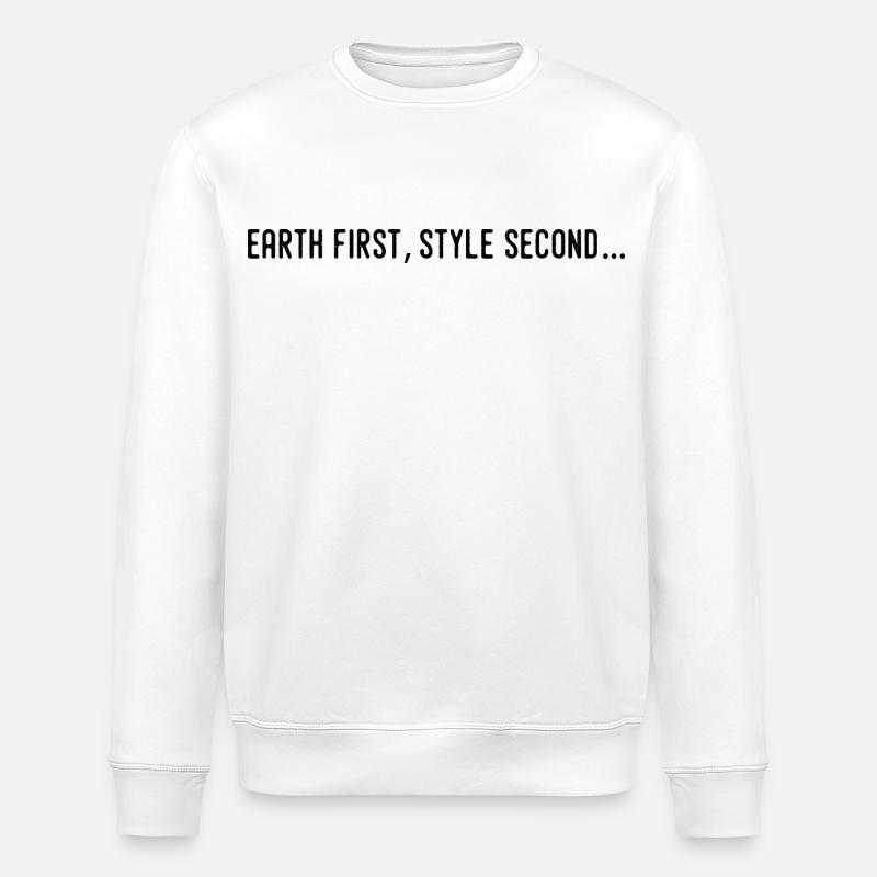 Earth first, style second... - Sweat bio ROLLER Stanley/Stella Unisexe - blanc