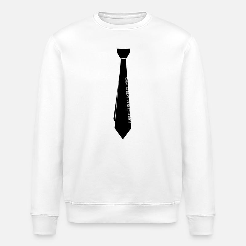 stilvolle Krawatte - Stanley/Stella Unisex Bio-Sweatshirt ROLLER - Weiß