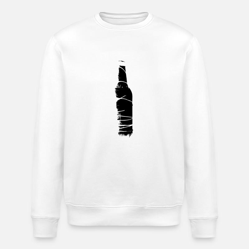 Bierflasche Draht - Stanley/Stella Unisex Bio-Sweatshirt ROLLER - Weiß
