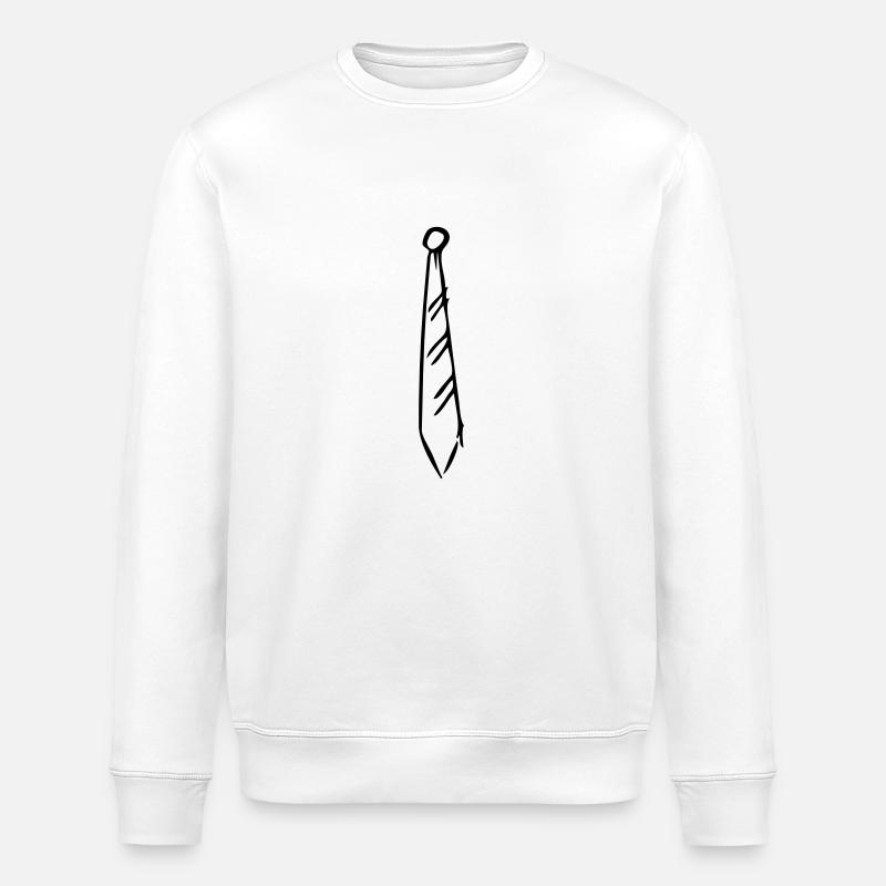 Cravate - Sweat bio ROLLER Stanley/Stella Unisexe - blanc