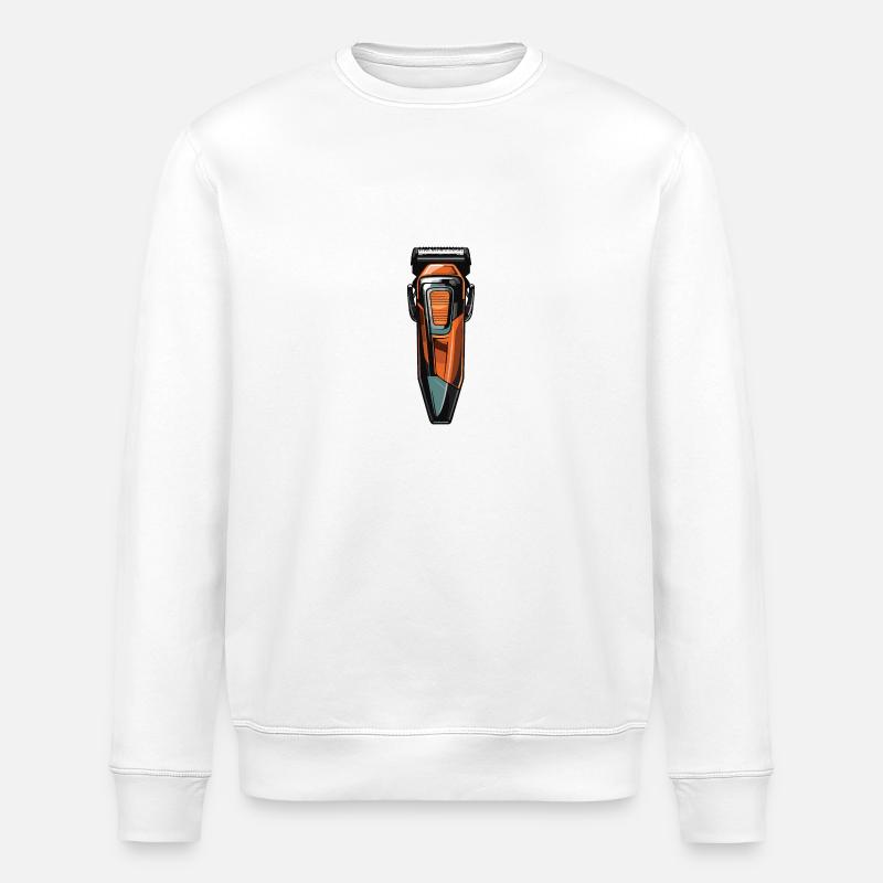 Tondeuse à cheveux coiffeur - Sweat bio ROLLER Stanley/Stella Unisexe - blanc