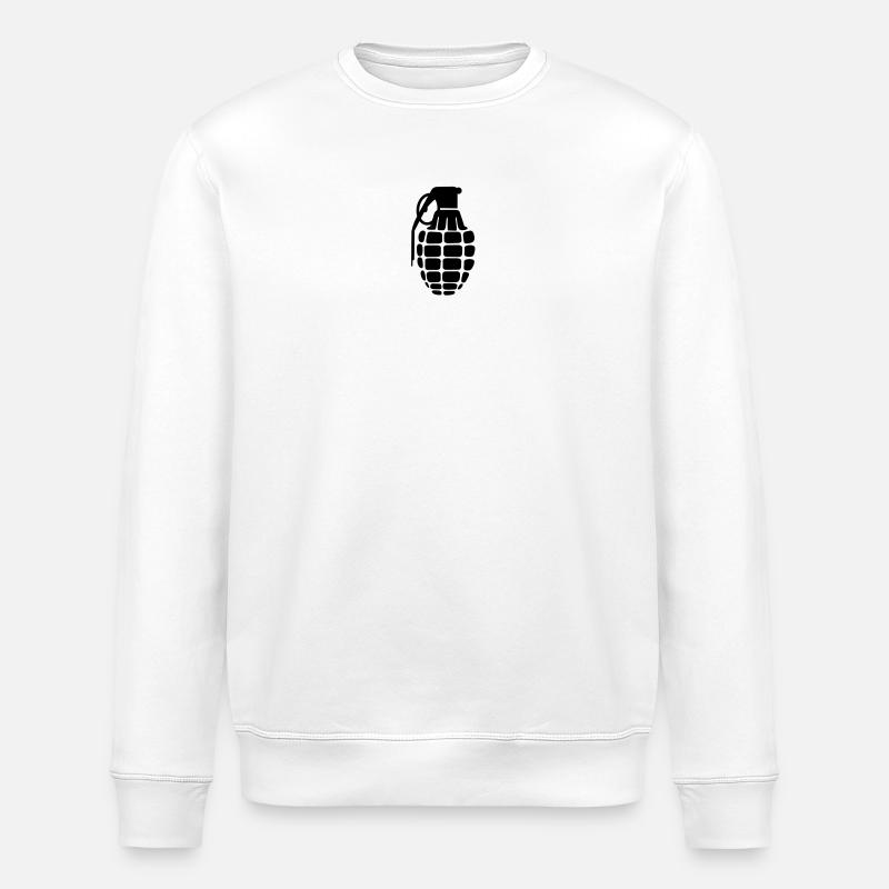 Grenade grenade - Sweat bio ROLLER Stanley/Stella Unisexe - blanc