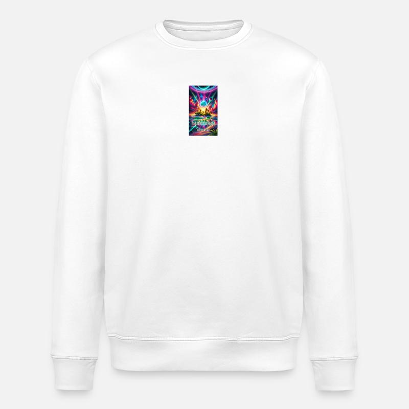 Parotonga Cook Islands Reise - Stanley/Stella Unisex Bio-Sweatshirt ROLLER - Weiß