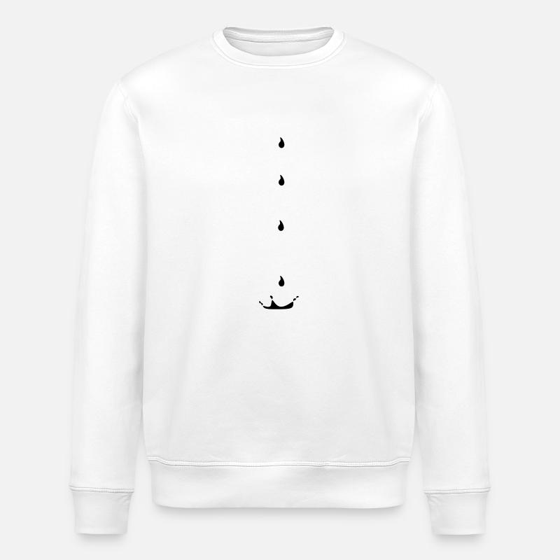 Tropfen - Stanley/Stella Unisex Bio-Sweatshirt ROLLER - Weiß