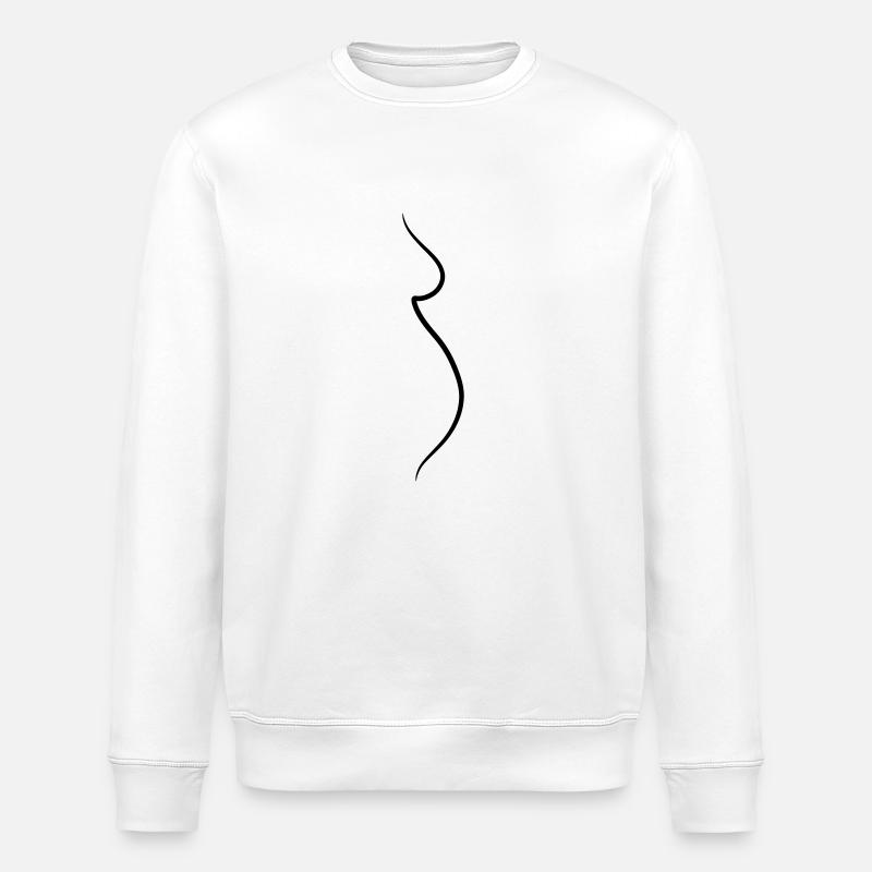 Pregnant - Stanley/Stella Unisex Bio-Sweatshirt ROLLER - Weiß