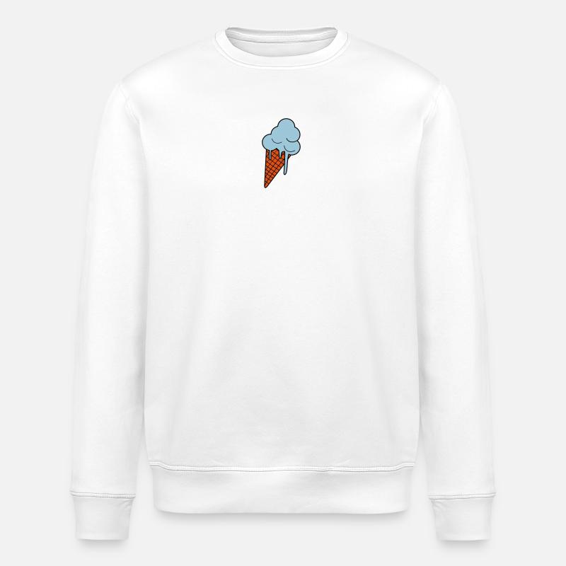 Schmelzendes Eis - Stanley/Stella ROLLER Unisex Organic Sweatshirt - white