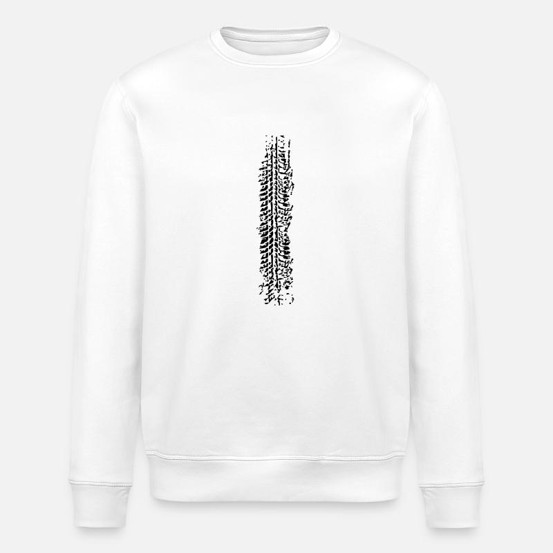 tyre - Stanley/Stella ROLLER Unisex Organic Sweatshirt - white