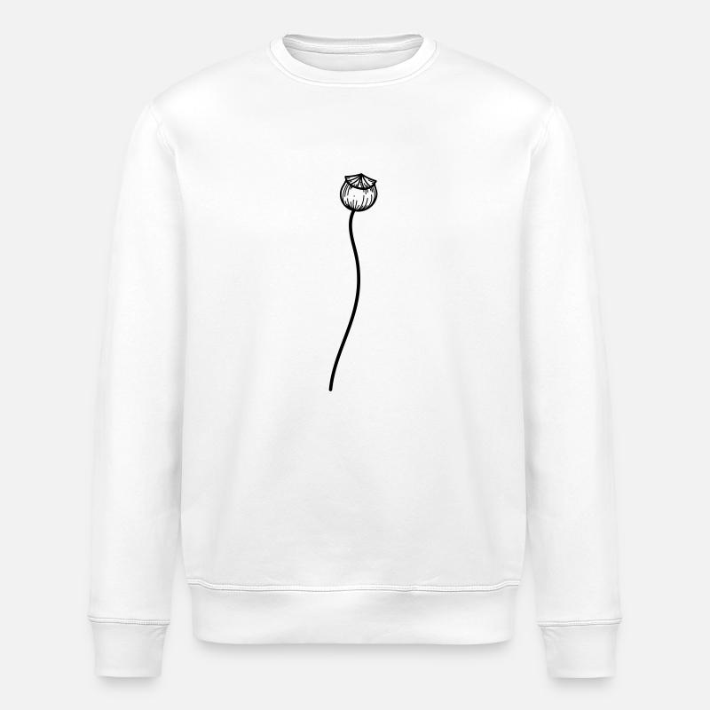 Mohn Blume 2 - Stanley/Stella Unisex Bio-Sweatshirt ROLLER - Weiß