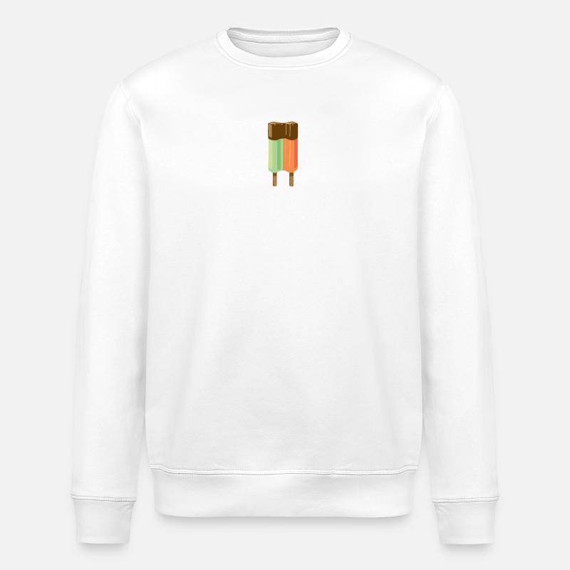 Ispinde - Stanley/Stella økologisk unisex-sweatshirt ROLLER - hvid