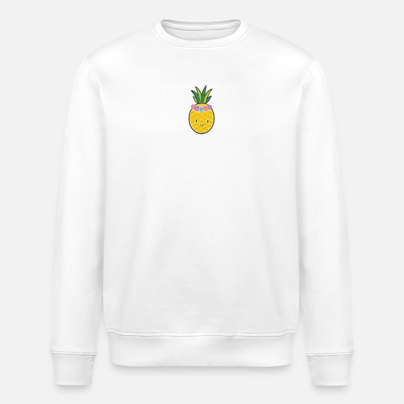Ananas - Stanley/Stella Unisex Bio-Sweatshirt ROLLER - Weiß