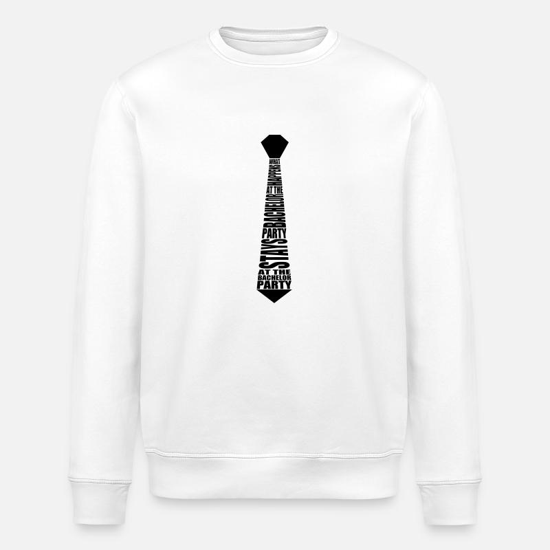 Tie Bachelor - Stanley/Stella ROLLER Unisex Organic Sweatshirt - white