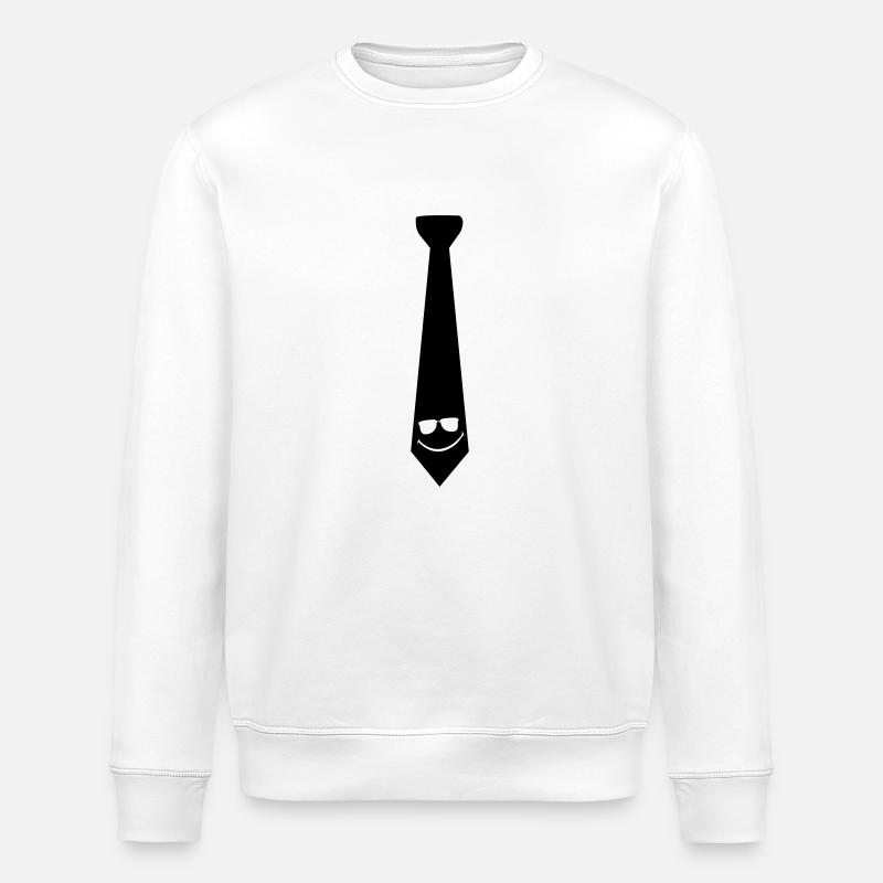 tie_with_smiley - Sweat bio ROLLER Stanley/Stella Unisexe - blanc