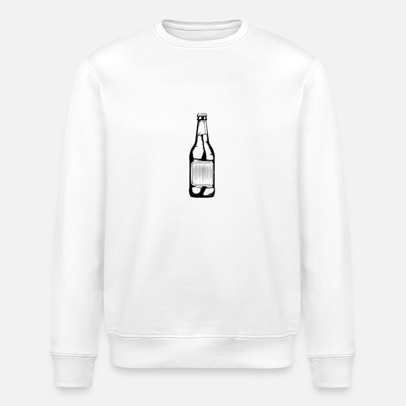 Bouteille de bière - Sweat bio ROLLER Stanley/Stella Unisexe - blanc