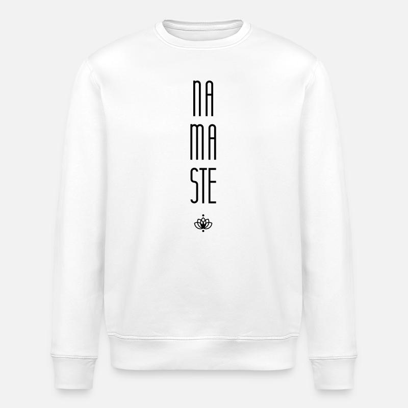 Namaste - Stanley/Stella Unisex Bio-Sweatshirt ROLLER - Weiß
