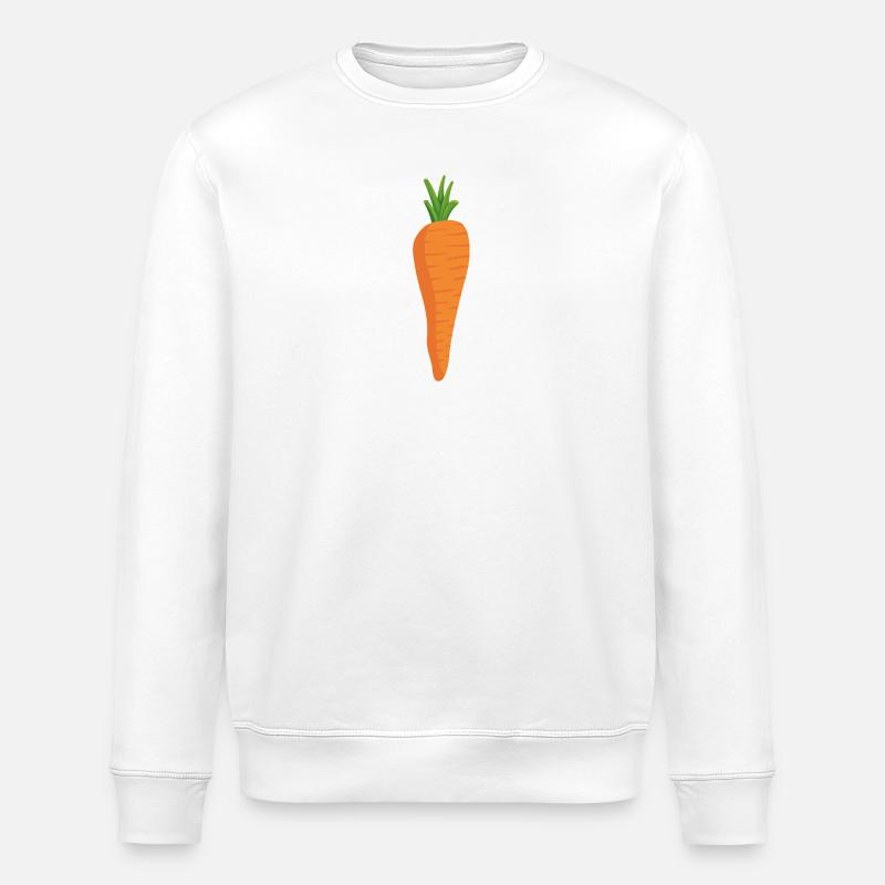 Frische Karotte  - Stanley/Stella Unisex Bio-Sweatshirt ROLLER - Weiß