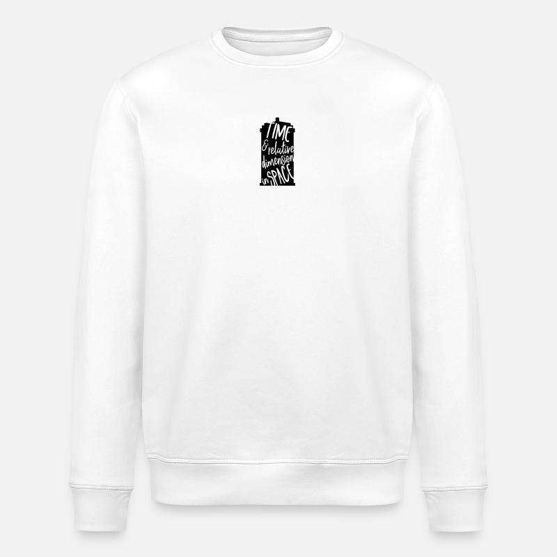 Time and Relative Dimension in Space - Stanley/Stella Unisex Bio-Sweatshirt ROLLER - Weiß