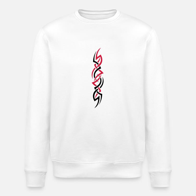 tribal02 - Stanley/Stella ROLLER Unisex Organic Sweatshirt - white
