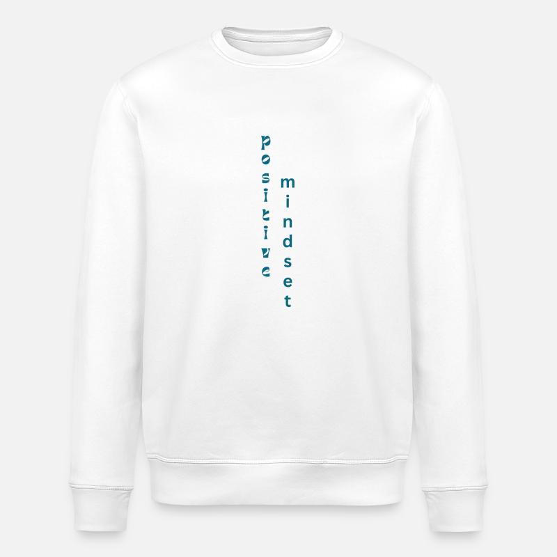positive mindset - Stanley/Stella Unisex Bio-Sweatshirt ROLLER - Weiß