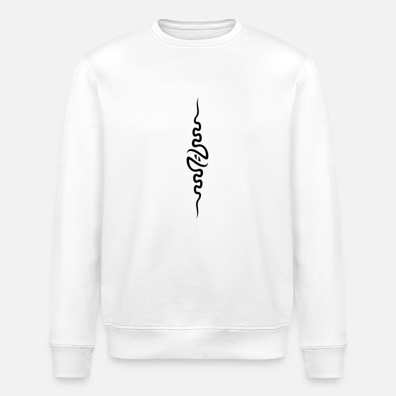spine_front - Stanley/Stella ROLLER Unisex Organic Sweatshirt - white
