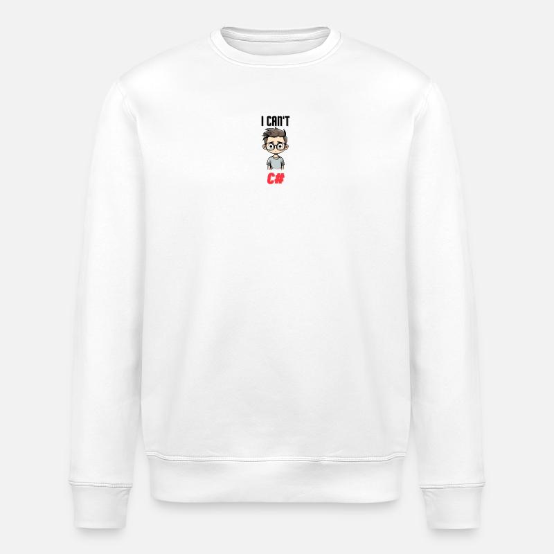 I can't C# - Stanley/Stella Unisex Bio-Sweatshirt ROLLER - Weiß