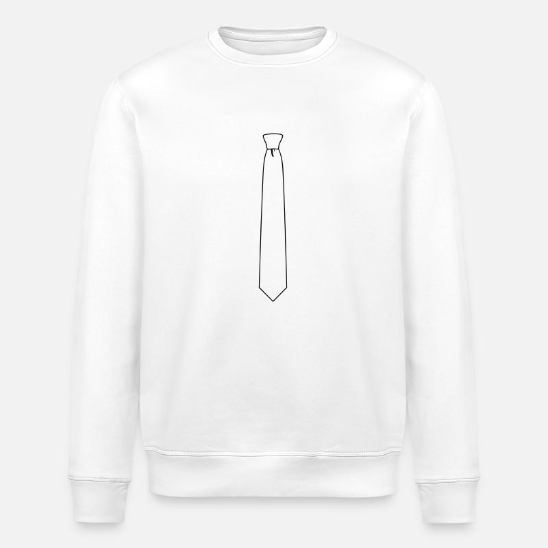 Cravate - Sweat bio ROLLER Stanley/Stella Unisexe - blanc