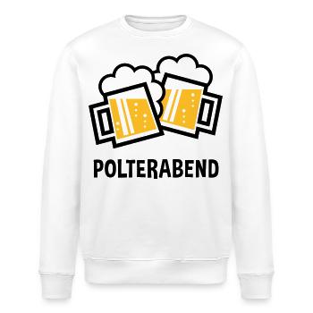 Polterabend (JGA Bier Bayrische Bierkrüge / 2C) - Stanley/Stella Unisex Bio-Sweatshirt ROLLER - Weiß - Vorne - Nik (191cm)
