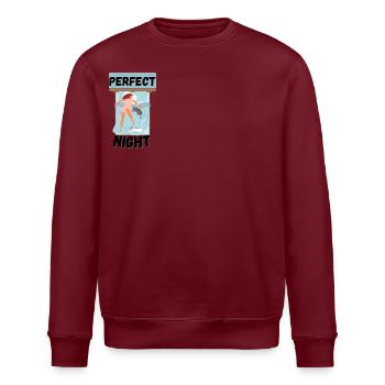 Perfect night with my Cats - Stanley/Stella ROLLER Unisex Organic Sweatshirt - white - Front - Nik (191cm)