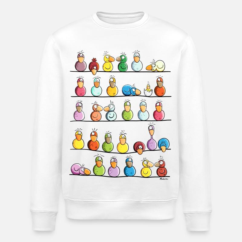 Vogel Farm - Stanley/Stella Unisex Bio-Sweatshirt ROLLER - Weiß