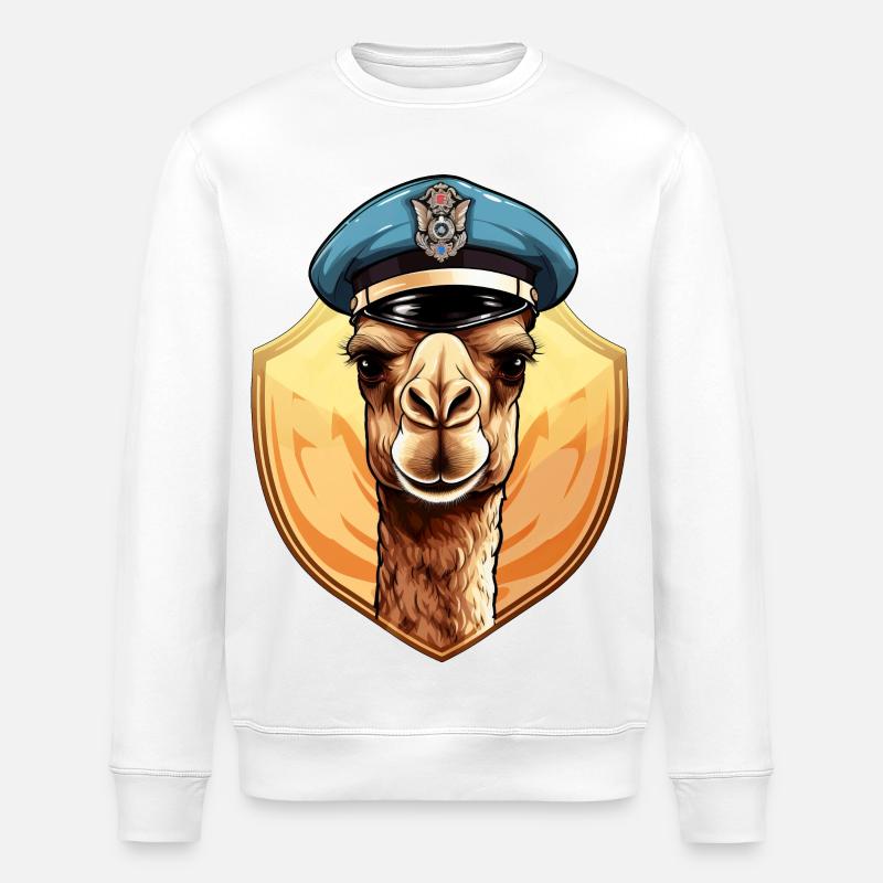 Polizei Kamel - Stanley/Stella Unisex Bio-Sweatshirt ROLLER - Weiß
