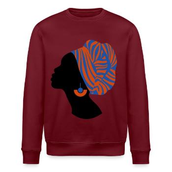 Femme Africaine Design Traditionnel Afrique - Sweat bio ROLLER Stanley/Stella Unisexe - blanc - Devant - Nik (191cm)