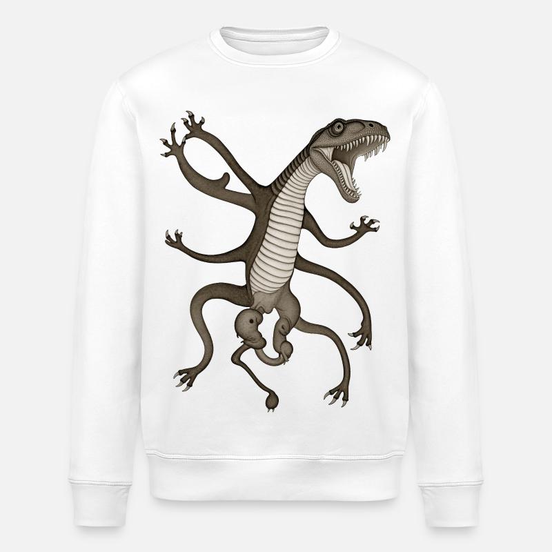 BUG #11 - dark hell - Stanley/Stella ROLLER Unisex Organic Sweatshirt - white