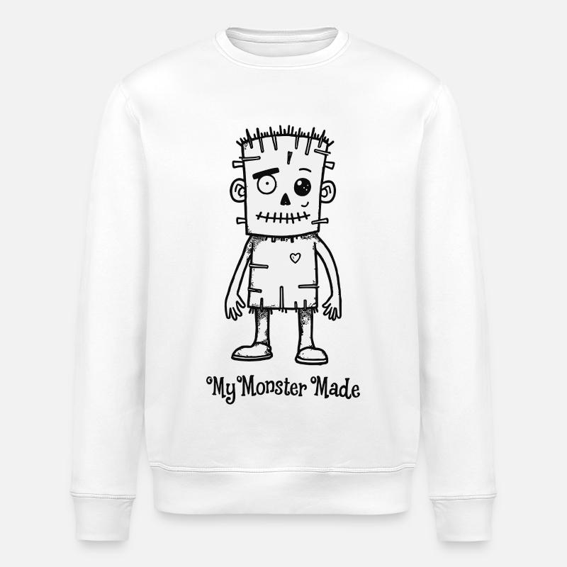 Mignon monstre monstre disant citation - Sweat bio ROLLER Stanley/Stella Unisexe - blanc