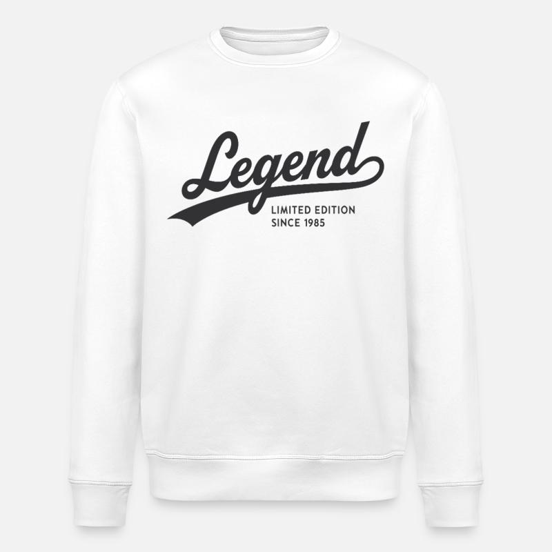 Legend Limited Edition Since 1985 - Stanley/Stella Unisex Bio-Sweatshirt ROLLER - Weiß