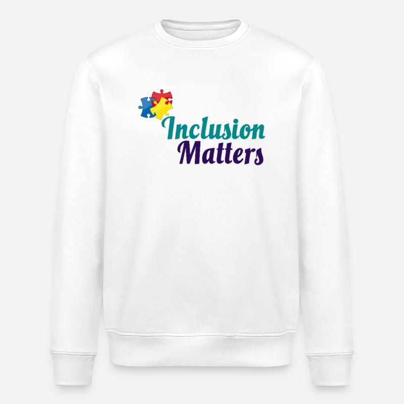 Inclusion Matters Puzzle - Stanley/Stella Unisex Bio-Sweatshirt ROLLER - Weiß