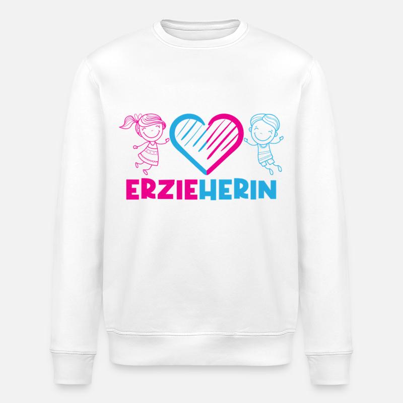 Kindergarten Kindergarten Profession Kindergarten Teacher - Stanley/Stella ROLLER Unisex Organic Sweatshirt - white