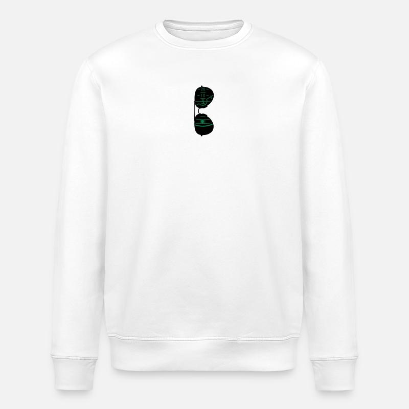 Pilotenbrille - Stanley/Stella Unisex Bio-Sweatshirt ROLLER - Weiß